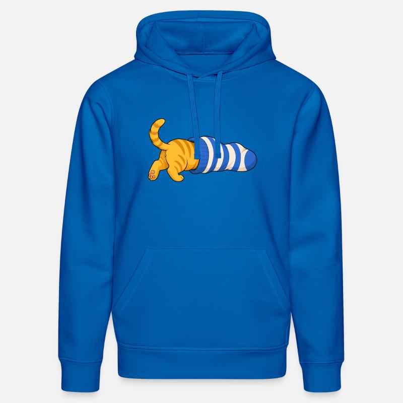 Chat dans la chaussette - Sweat à capuche bio DRUMMER Stanley/Stella Unisexe - bleu roi