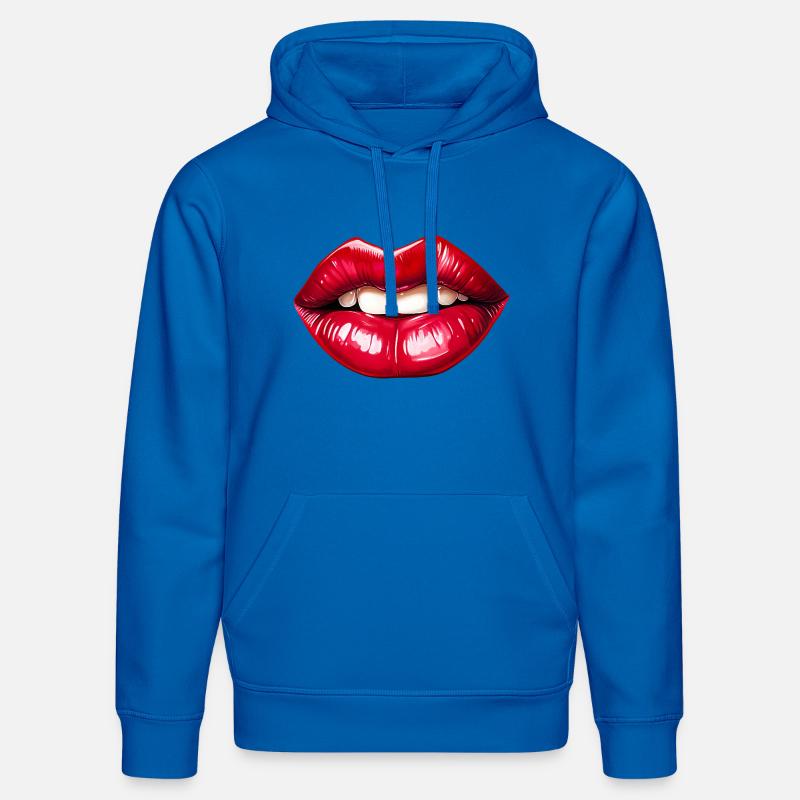 Lipps, Design #1 - Sweat à capuche bio DRUMMER Stanley/Stella Unisexe - bleu roi