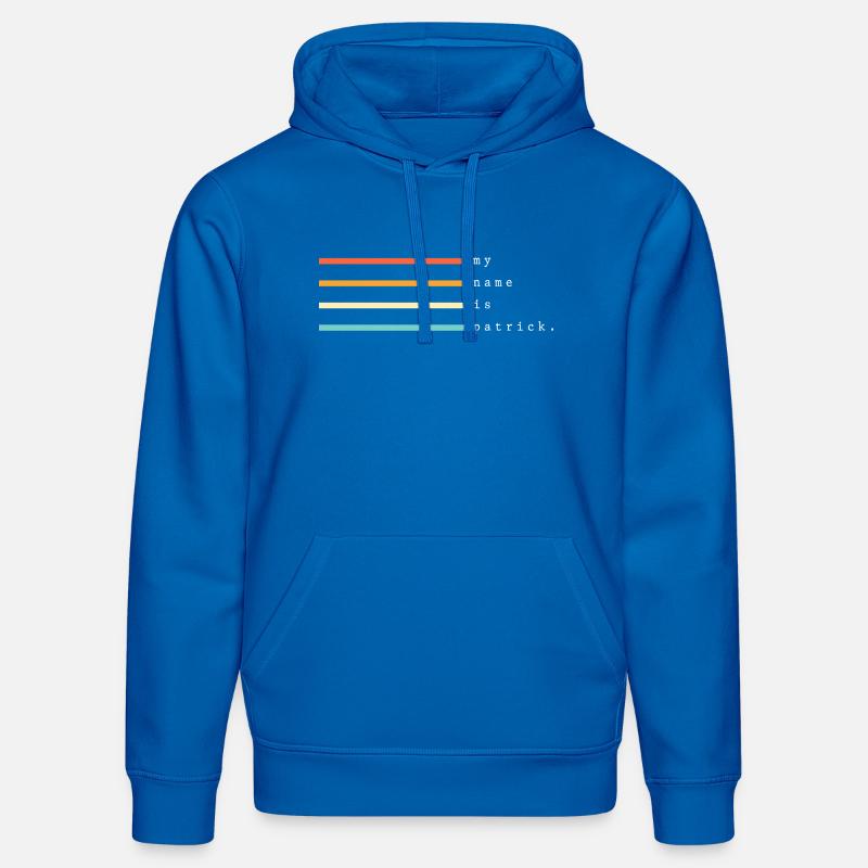 Je m’appelle Patrick - Sweat à capuche bio DRUMMER Stanley/Stella Unisexe - bleu roi