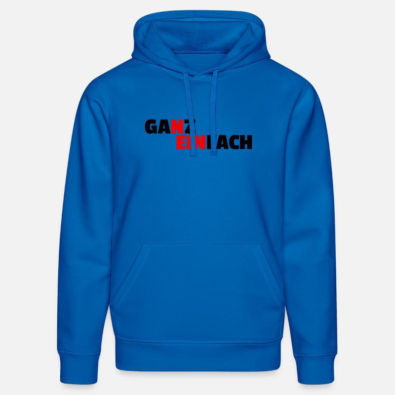 SIMPLEMENT NON - Sweat à capuche bio DRUMMER Stanley/Stella Unisexe - bleu roi