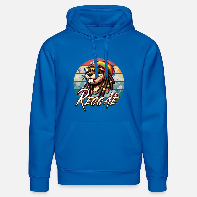 Bober Reggae - Rasta Bobr Marly - Sweat à capuche bio DRUMMER Stanley/Stella Unisexe - bleu roi