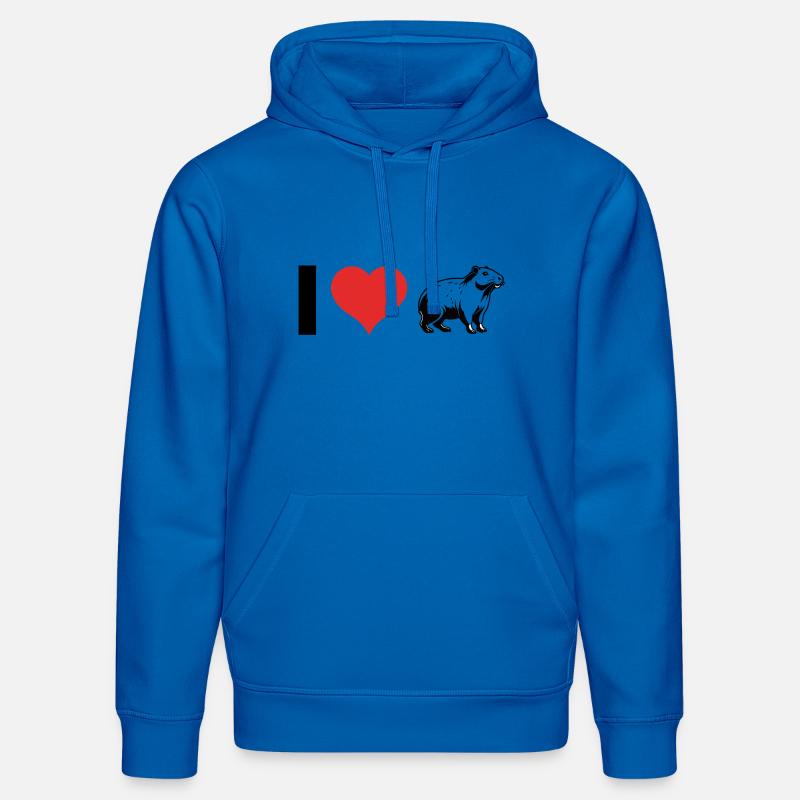 J’adore Capybara - Pet Design - Sweat à capuche bio DRUMMER Stanley/Stella Unisexe - bleu roi