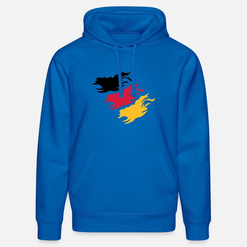 Conception Allemagne - Sweat à capuche bio DRUMMER Stanley/Stella Unisexe - bleu roi