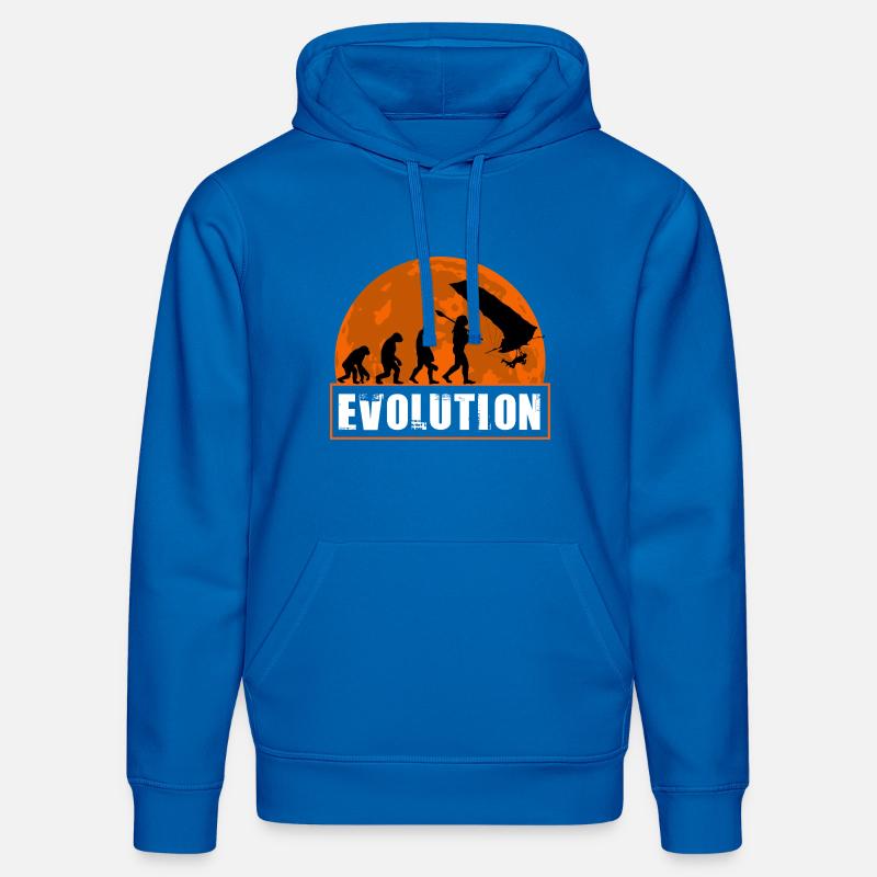 Entwicklung des Hanggliderpilot-Sunset-Designs - Stanley/Stella Unisex Bio-Hoodie DRUMMER - Königsblau