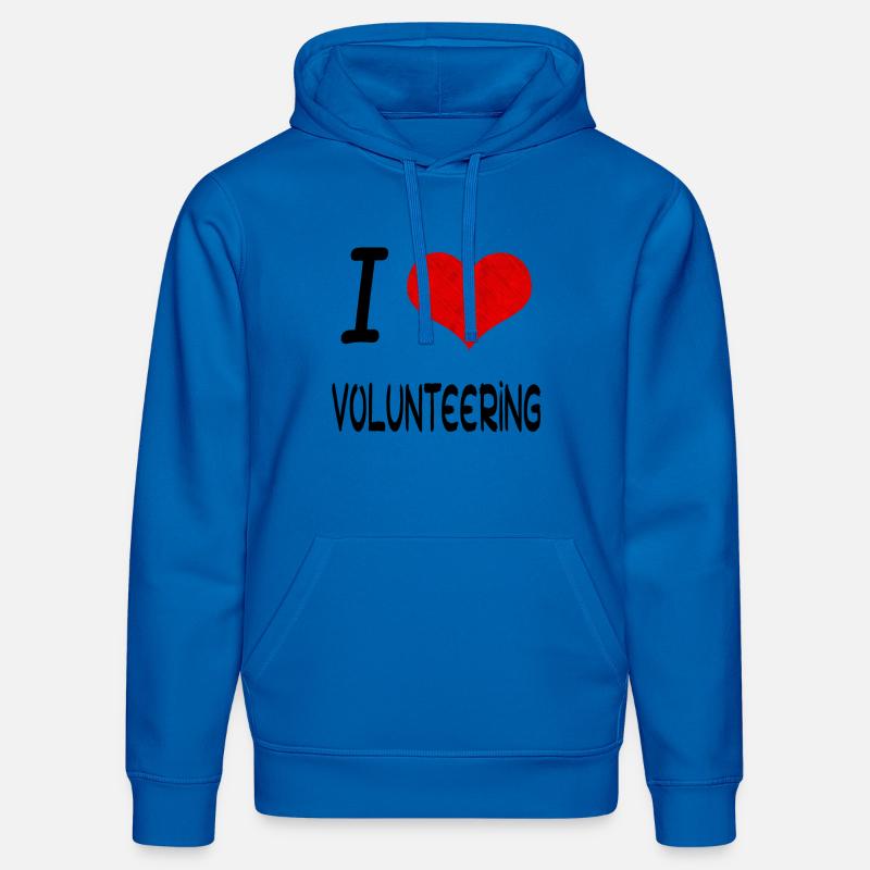 J'aime Hobby Présent bday BÉNÉVOLAT - Sweat à capuche bio DRUMMER Stanley/Stella Unisexe - bleu roi