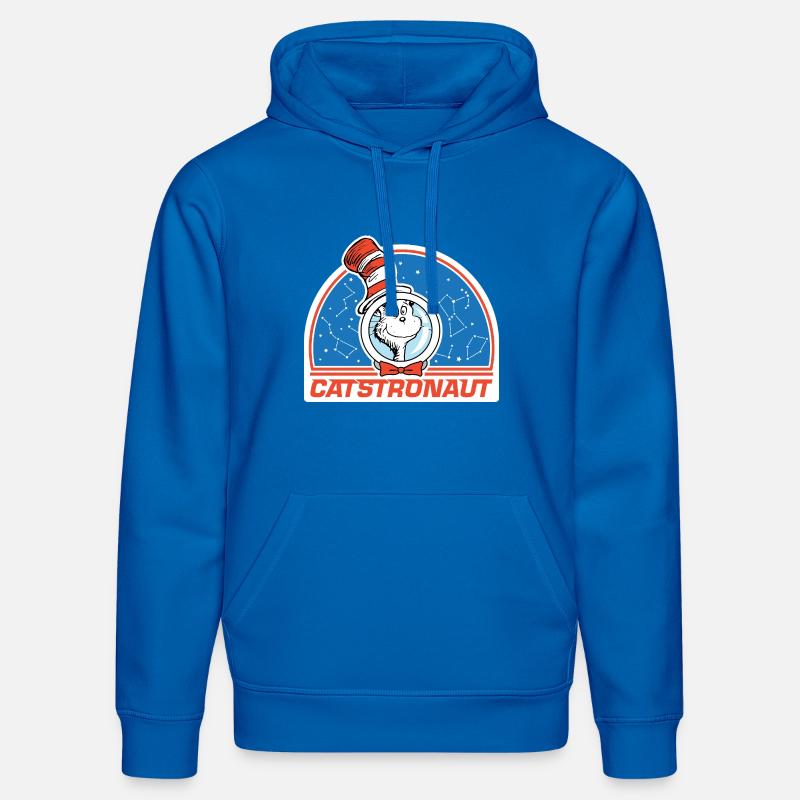 Le Chat Chapeauté Design Catstronaute - Sweat à capuche bio DRUMMER Stanley/Stella Unisexe - bleu roi
