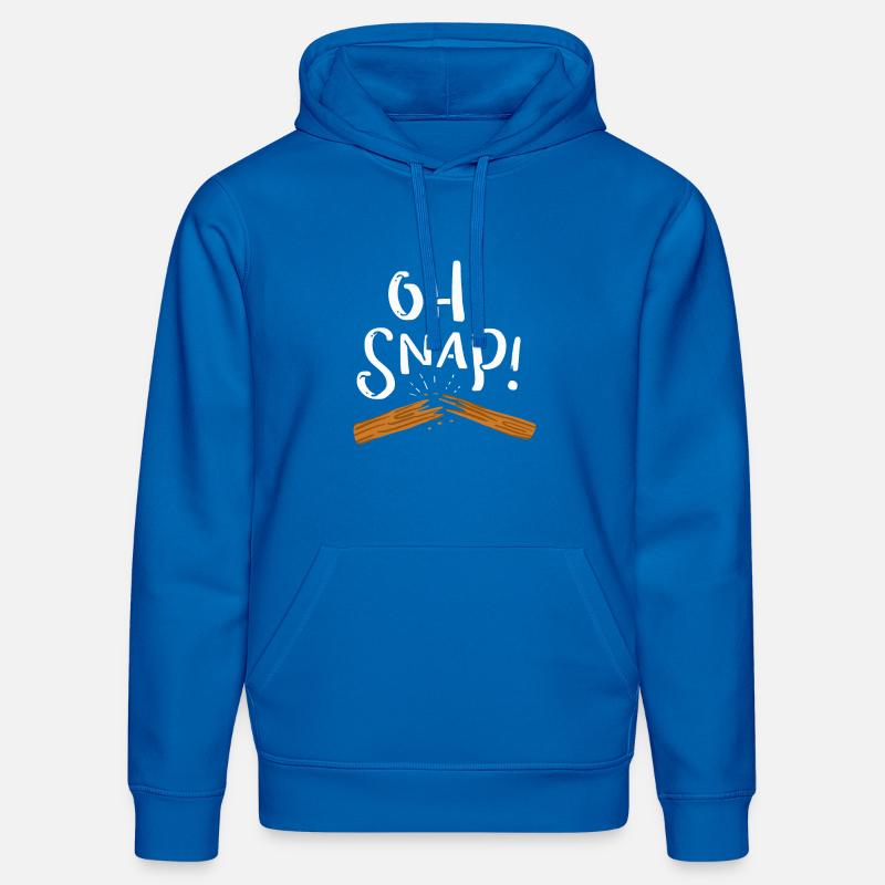 Oh, snap ! Brisé - Sweat à capuche bio DRUMMER Stanley/Stella Unisexe - bleu roi