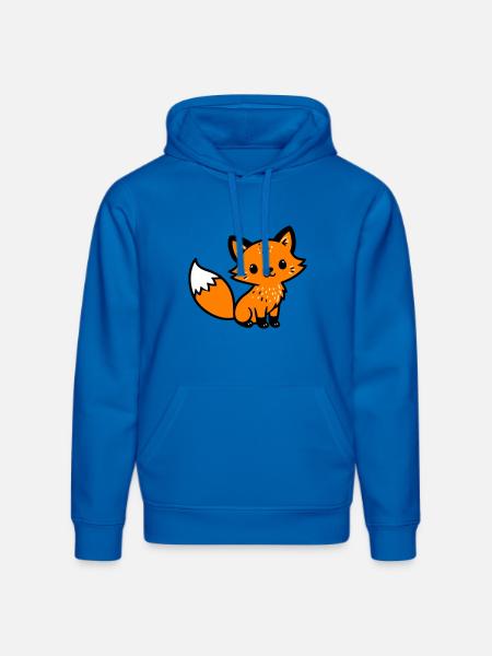 Fuchs Niedlich Comic - Stanley/Stella Unisex Bio-Hoodie DRUMMER - Königsblau