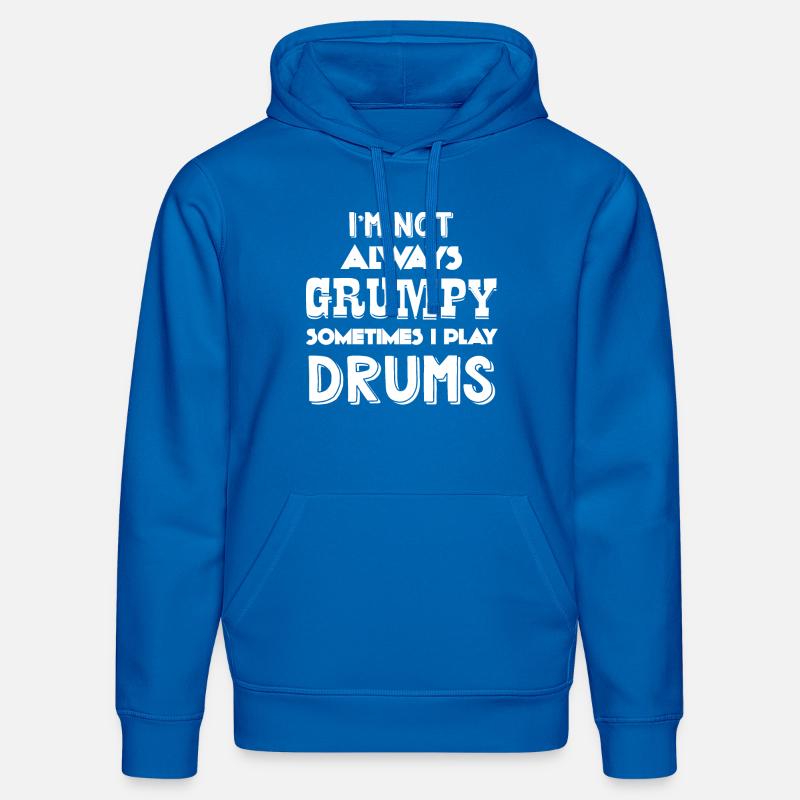 Batteur - Drummer - Drums - Drôle - Sweat à capuche bio DRUMMER Stanley/Stella Unisexe - bleu roi