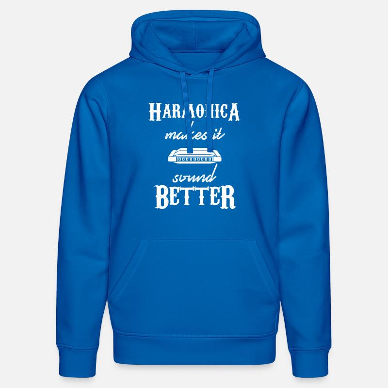 harmonica - harmonica player - harmonica - Stanley/Stella DRUMMER Unisex Organic Hoodie - royal blue