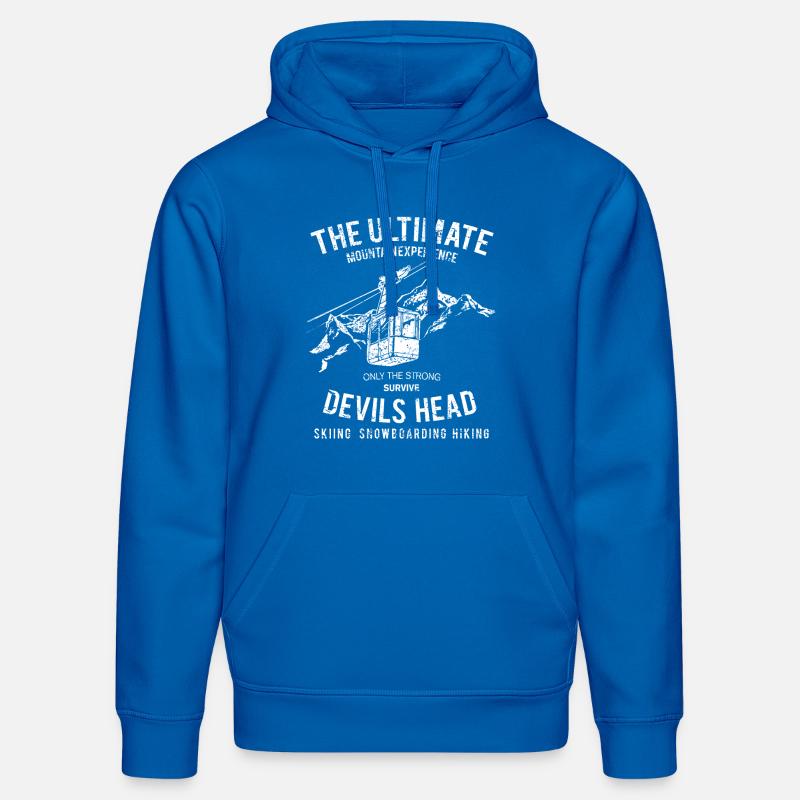 funiculaire - Sweat à capuche bio DRUMMER Stanley/Stella Unisexe - bleu roi
