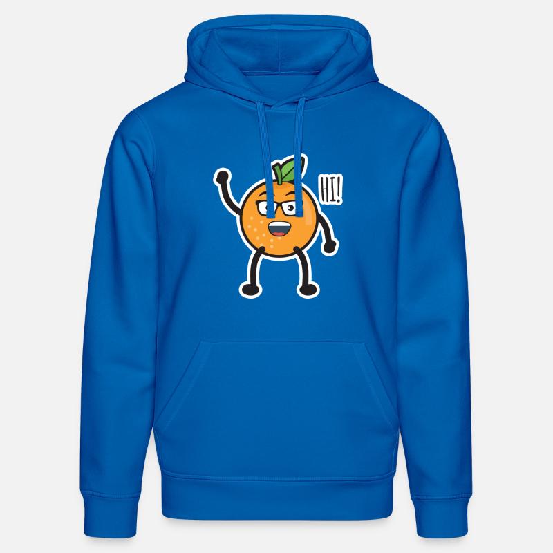 Salutation orange - Sweat à capuche bio DRUMMER Stanley/Stella Unisexe - bleu roi