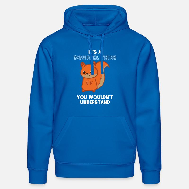 Écureuil - écureuil fan - écureuil - Sweat à capuche bio DRUMMER Stanley/Stella Unisexe - bleu roi