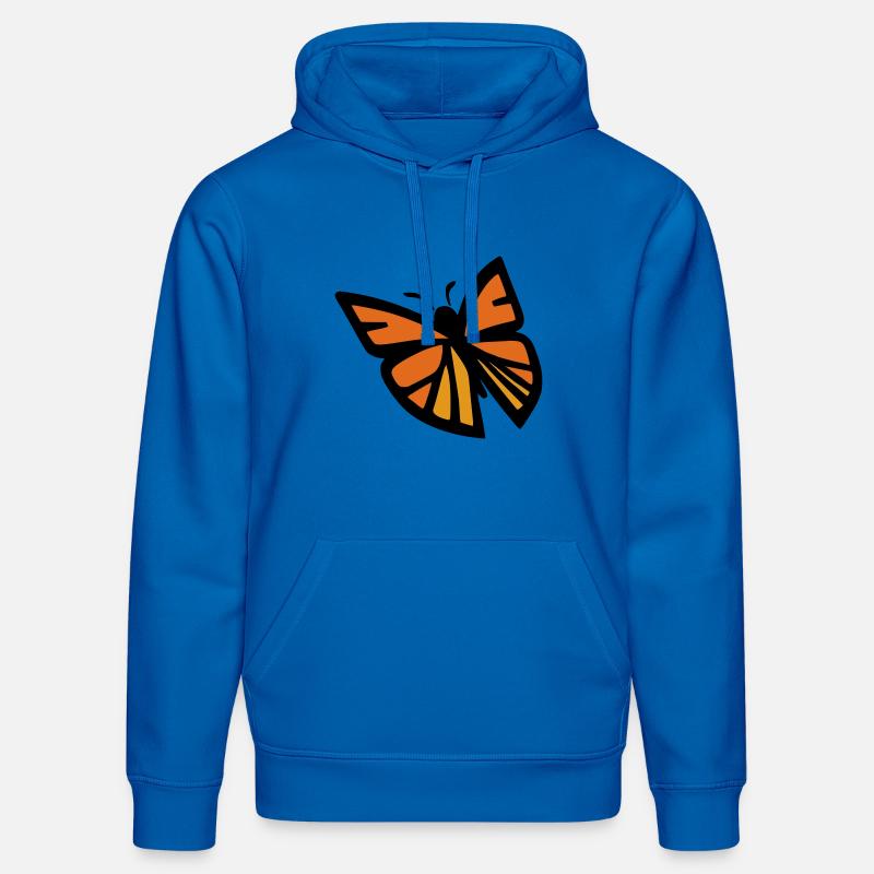 Monarque papillon - Sweat à capuche bio DRUMMER Stanley/Stella Unisexe - bleu roi