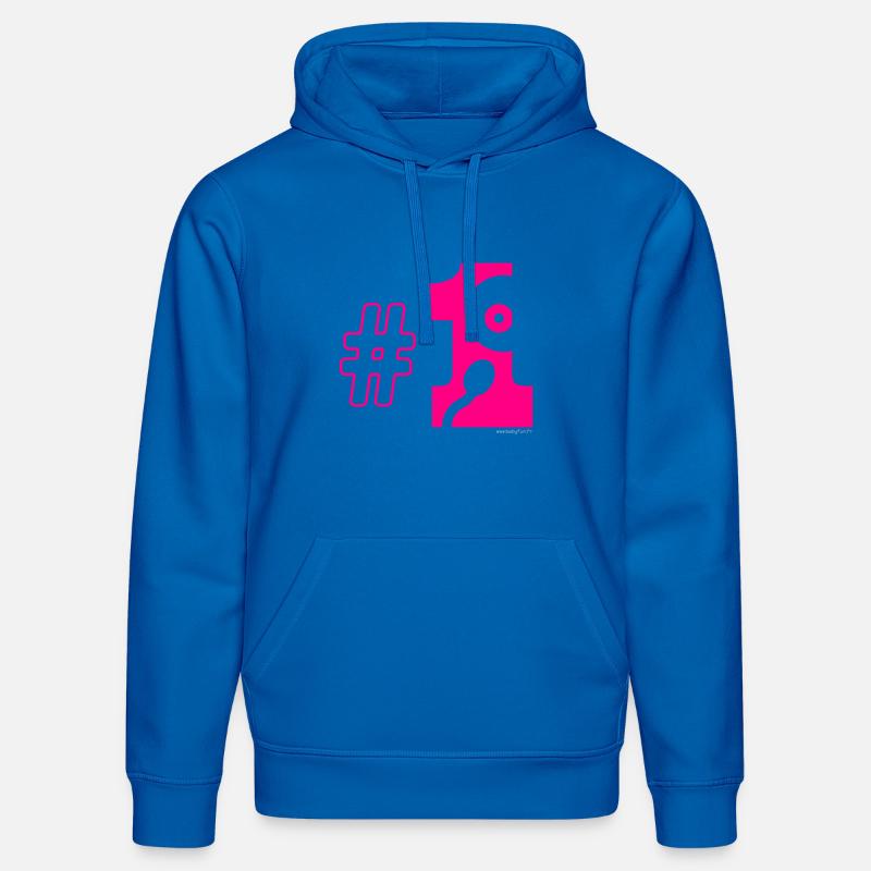 Number one - Sweat à capuche bio DRUMMER Stanley/Stella Unisexe - bleu roi
