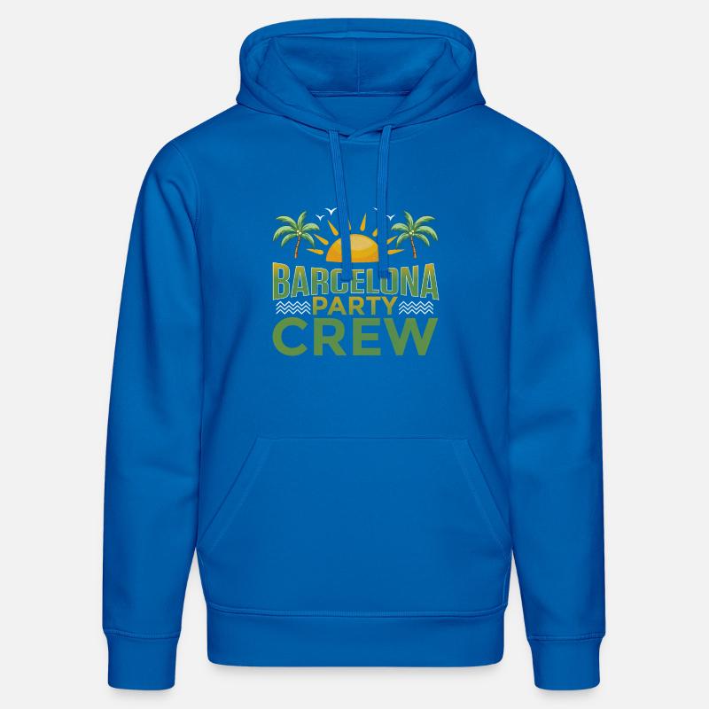 Barcelone Party Crew - Sweat à capuche bio DRUMMER Stanley/Stella Unisexe - bleu roi