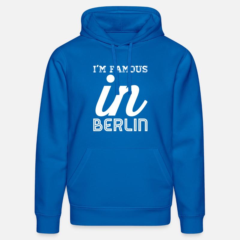 im célèbre en blanc berlin - Sweat à capuche bio DRUMMER Stanley/Stella Unisexe - bleu roi