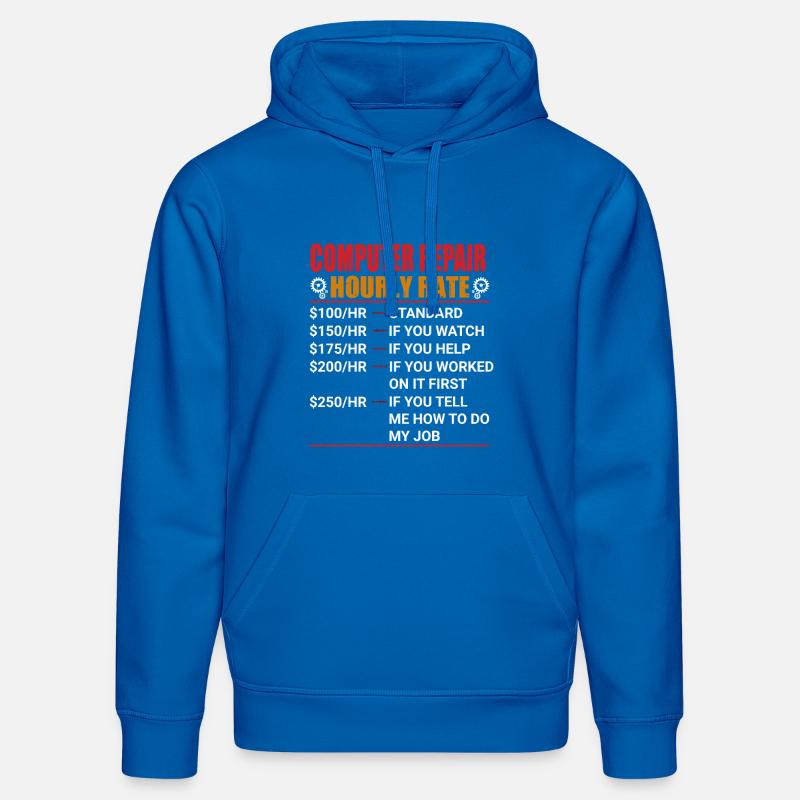 ordinateur - Sweat à capuche bio DRUMMER Stanley/Stella Unisexe - bleu roi