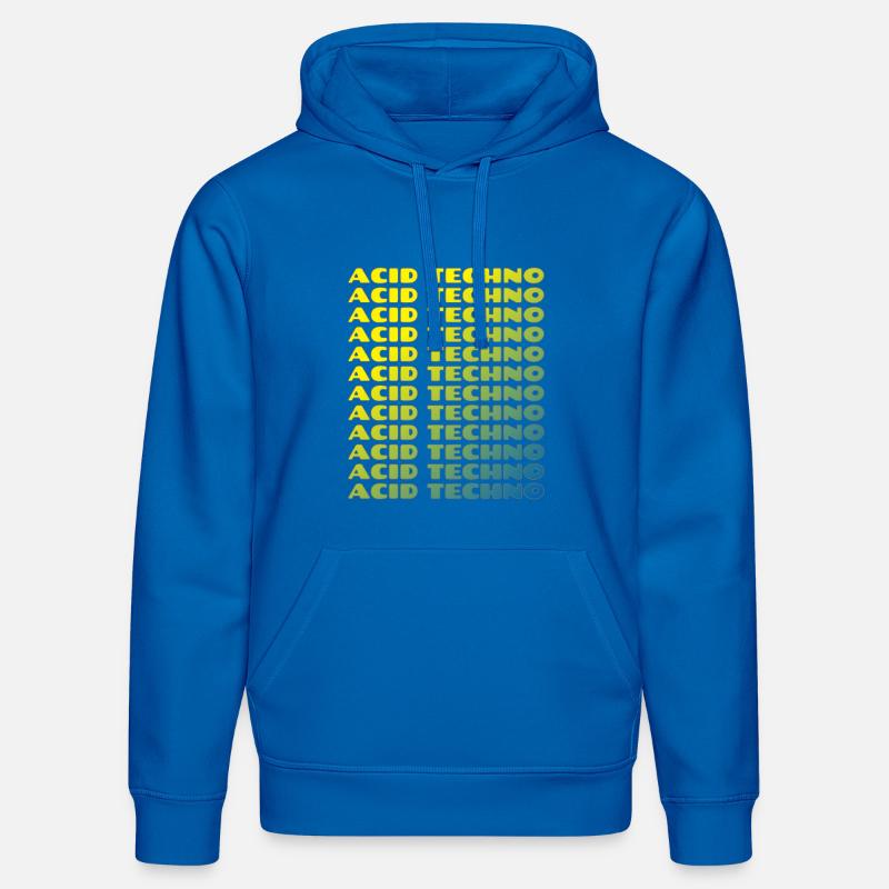 Acid Techno Repeat Neon - Sweat à capuche bio DRUMMER Stanley/Stella Unisexe - bleu roi