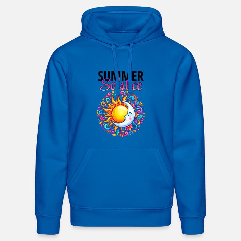 Litha Pagan Solstice d’été Midsommar - Sweat à capuche bio DRUMMER Stanley/Stella Unisexe - bleu roi