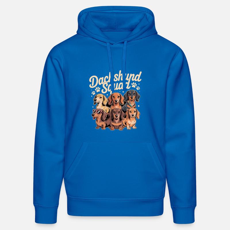 Escouade de teckels - Sweat à capuche bio DRUMMER Stanley/Stella Unisexe - bleu roi