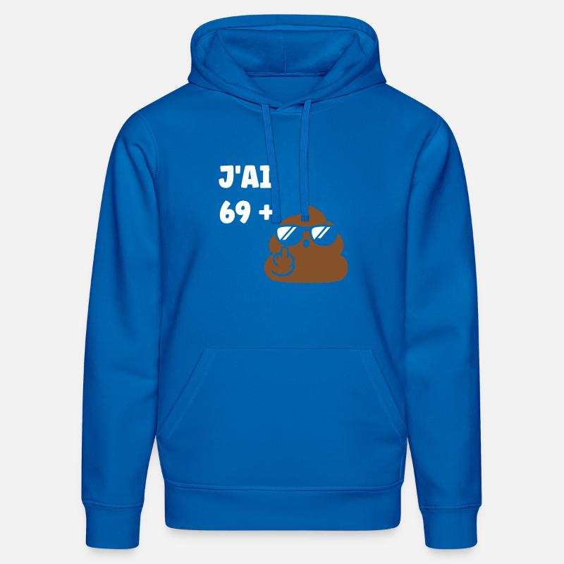 69 plus 1 - Sweat à capuche bio DRUMMER Stanley/Stella Unisexe - bleu roi