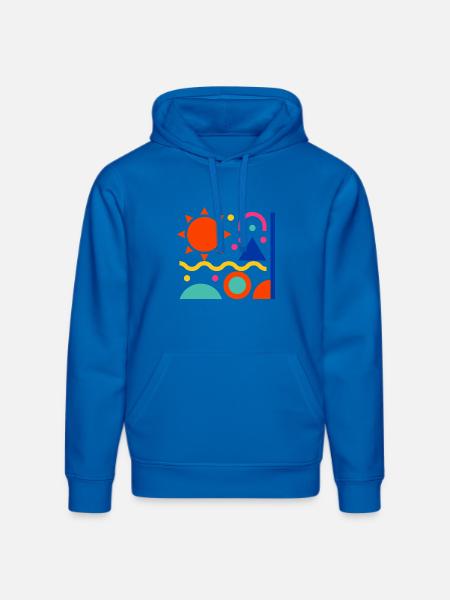 Bunte Formen - Stanley/Stella Unisex Bio-Hoodie DRUMMER  - Königsblau