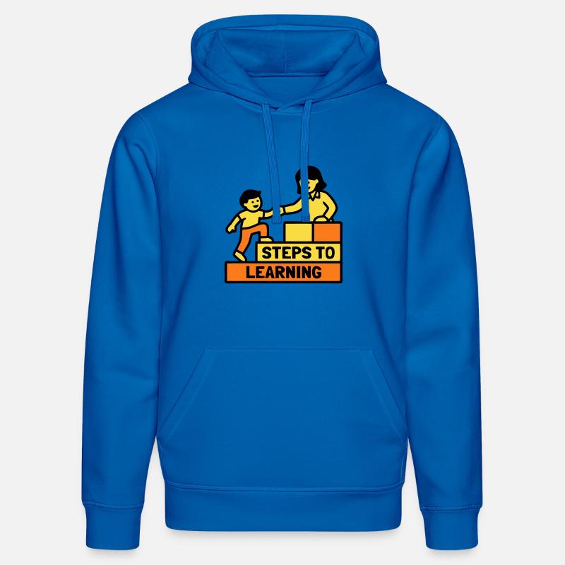 Steps to Learning Schule Logo - Stanley/Stella Unisex Bio-Hoodie DRUMMER  - Königsblau