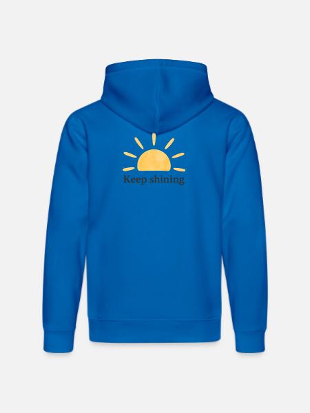 Keep Shining – Sun – Minimalist - Stanley/Stella DRUMMER Unisex Organic Hoodie - royal blue