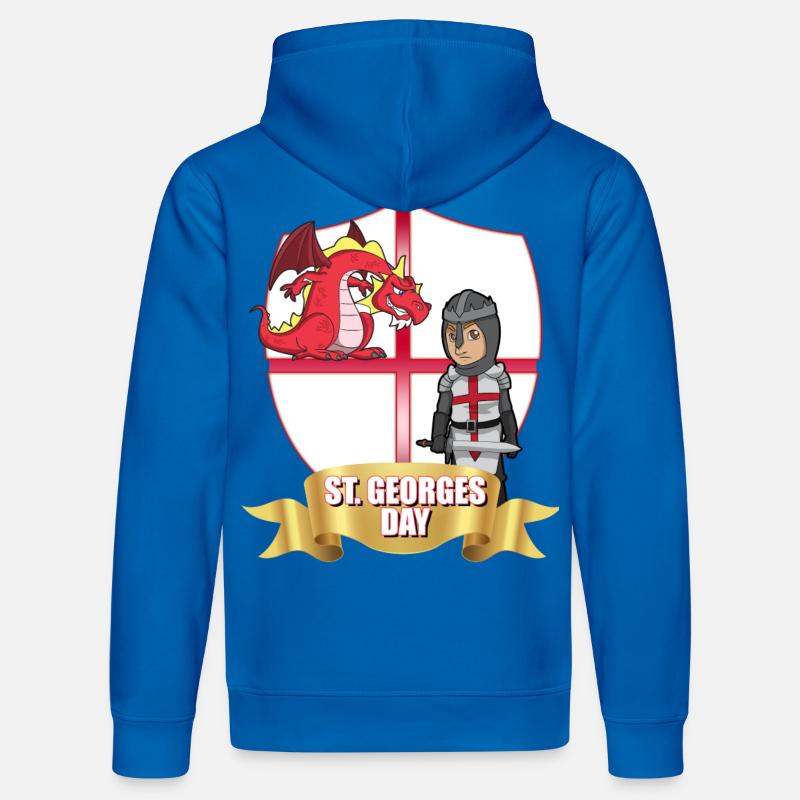Chevalier Dragon de la Saint-Georges - Sweat à capuche bio DRUMMER Stanley/Stella Unisexe - bleu roi