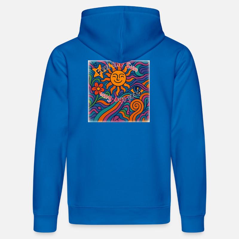 Feel the Sun - Summer Design - Sweat à capuche bio DRUMMER Stanley/Stella Unisexe - bleu roi