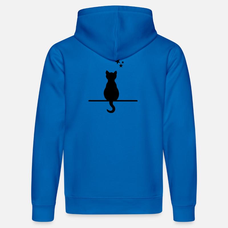 Chat de rêve - Sweat à capuche bio DRUMMER Stanley/Stella Unisexe - bleu roi