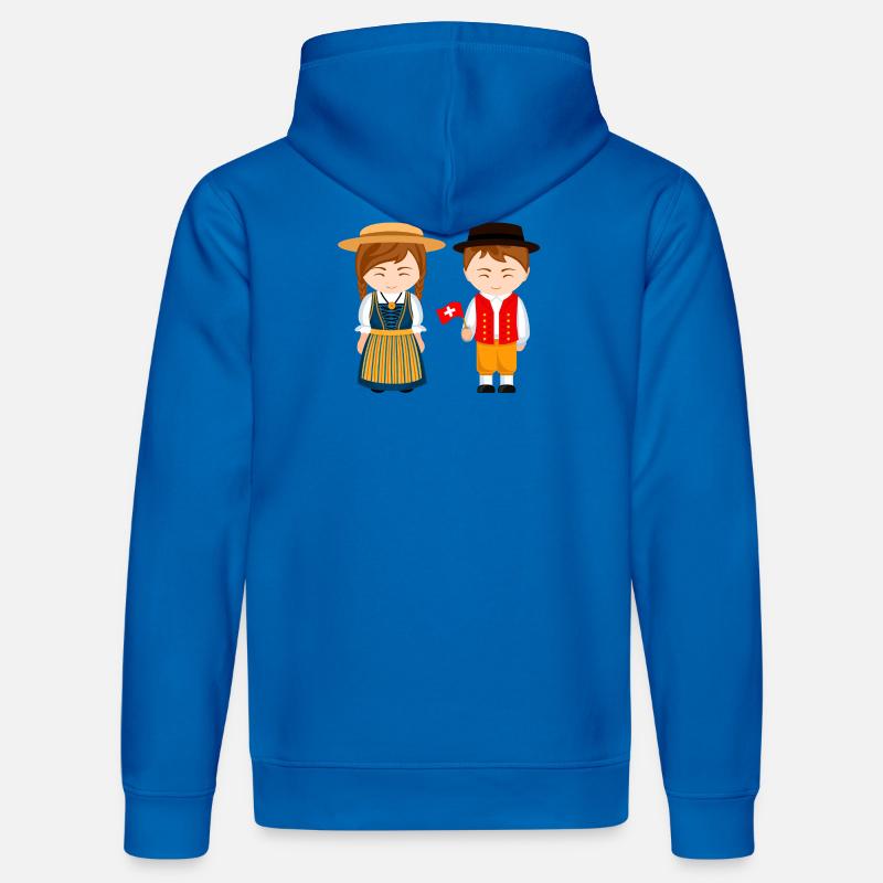 Schweiz, ich bin Schweizer, kleiner Schweizer - Stanley/Stella Unisex Bio-Hoodie DRUMMER  - Königsblau
