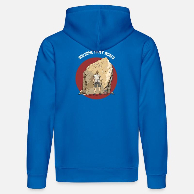T-shirt Boulder élégant garçon Escalade - Sweat à capuche bio DRUMMER Stanley/Stella Unisexe - bleu roi