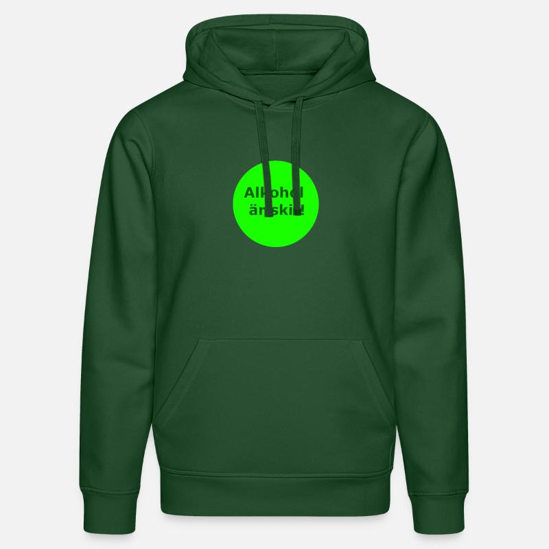 L’alcool, c’est nul (cercle vert) - Sweat à capuche bio DRUMMER Stanley/Stella Unisexe - vert bouteille