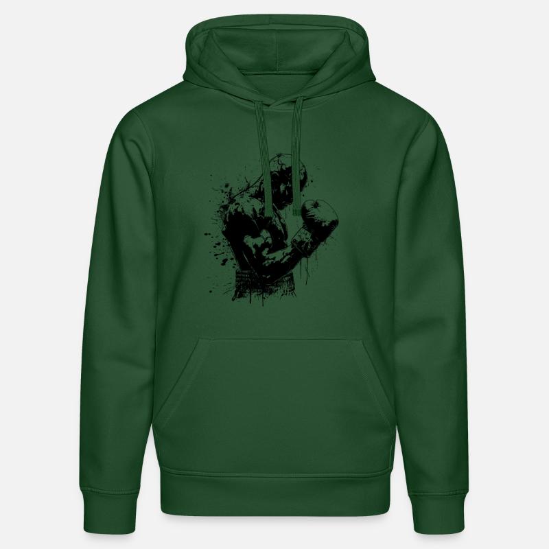 Boxe Boxe Ring Boxe - Sweat à capuche bio DRUMMER Stanley/Stella Unisexe - vert bouteille