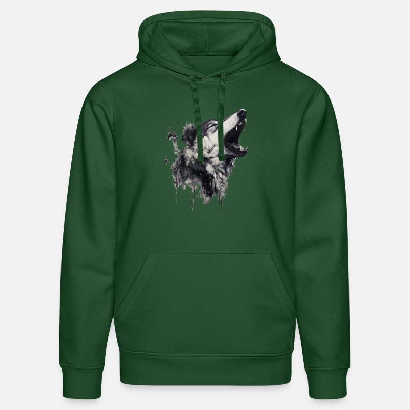 Die Wolfsangst, ein komplexes Phänomen - Stanley/Stella Unisex Bio-Hoodie DRUMMER  - Flaschengrün