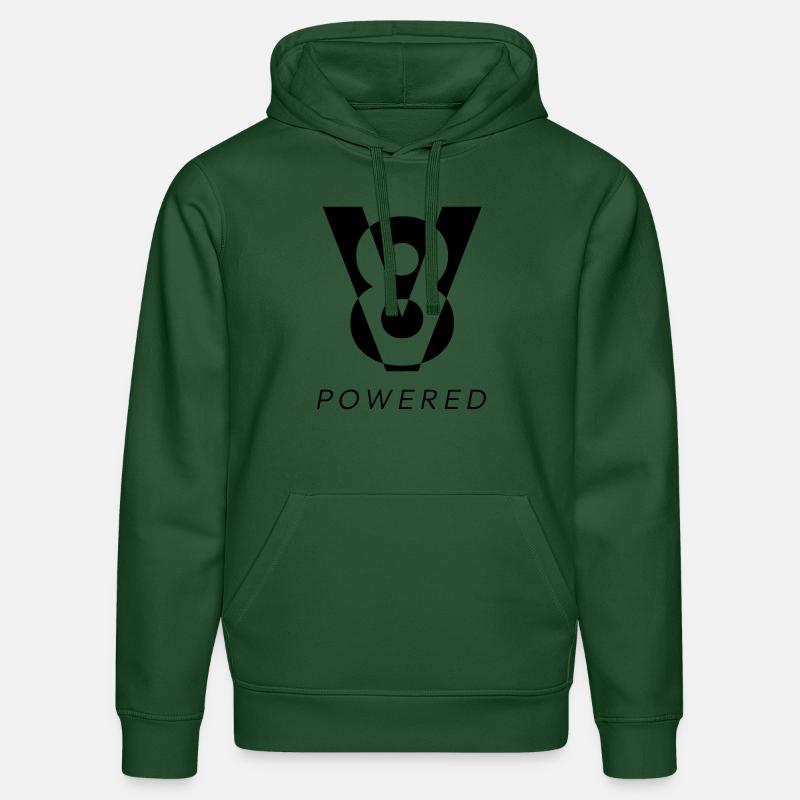 Propulsé par un V8 - Sweat à capuche bio DRUMMER Stanley/Stella Unisexe - vert bouteille