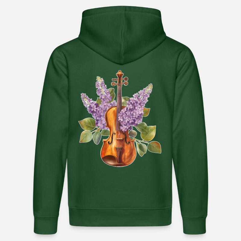 Violon Violon - Sweat à capuche bio DRUMMER Stanley/Stella Unisexe - vert bouteille
