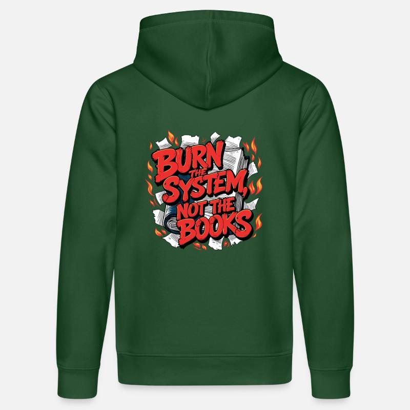 Brûler le système - Sweat à capuche bio DRUMMER Stanley/Stella Unisexe - vert bouteille