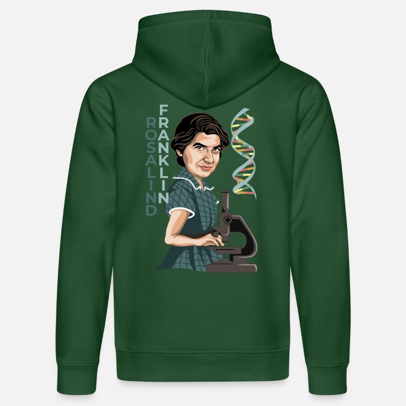 Rosalind Franklin - Sweat à capuche bio DRUMMER Stanley/Stella Unisexe - vert bouteille