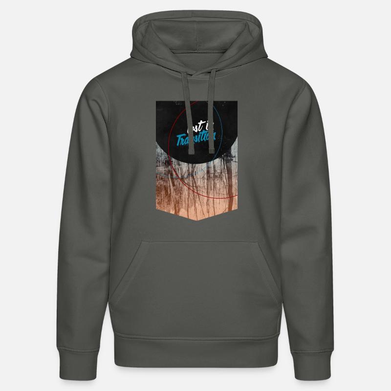 perdu dans la transition - Sweat à capuche bio DRUMMER Stanley/Stella Unisexe - charbon