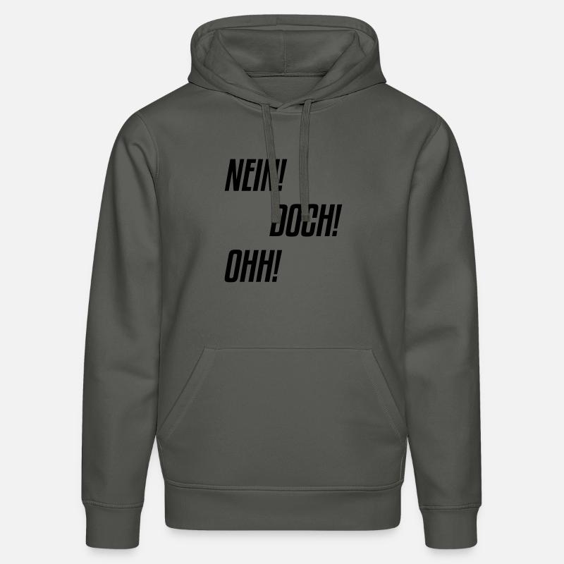 nein doch ohh - Stanley/Stella Unisex Bio-Hoodie DRUMMER  - Anthrazit