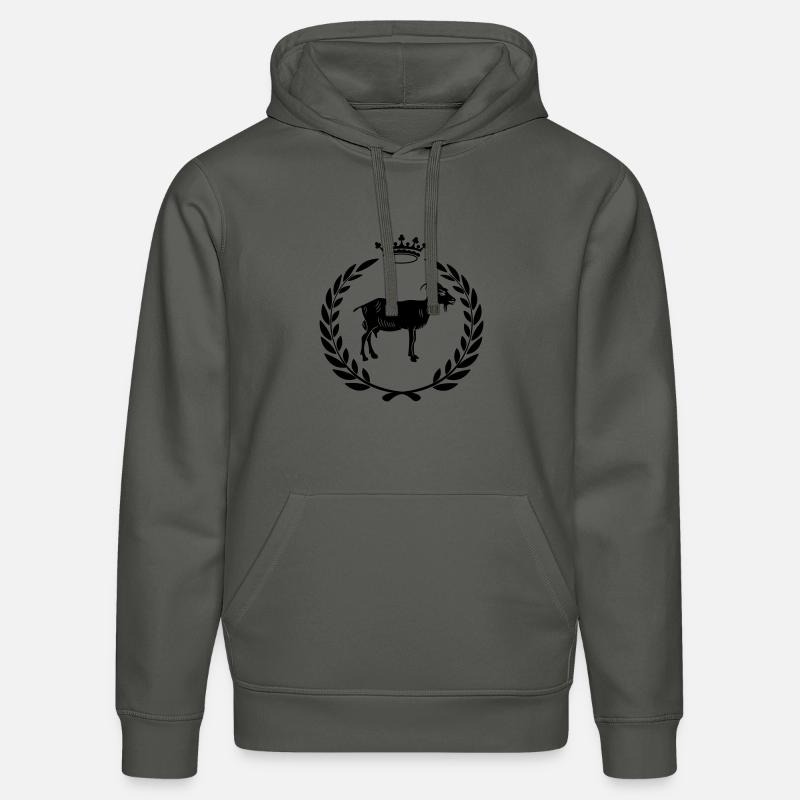 Bester Ziegen- oder Käse-Lorbeerkranz - Stanley/Stella Unisex Bio-Hoodie DRUMMER  - Anthrazit