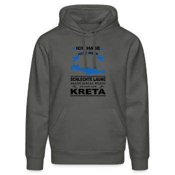 Ich habe nicht immer schlechte laune kreta - Stanley/Stella Unisex Bio-Hoodie DRUMMER  - Anthrazit - Vorne - Marisol (170cm) & Nik (191cm)