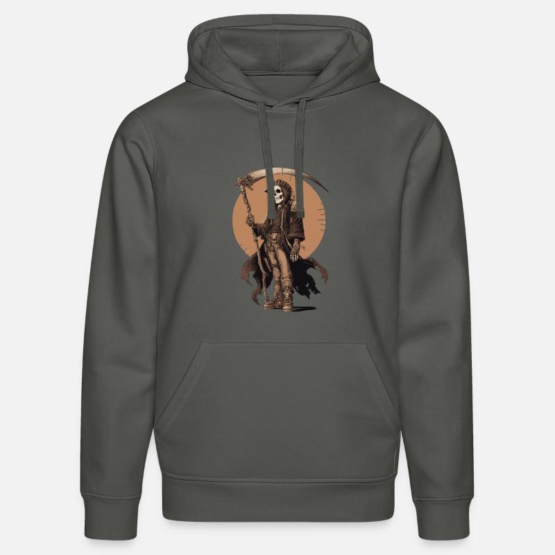 Steampunk Grim Reaper – Style Industriel - Sweat à capuche bio DRUMMER Stanley/Stella Unisexe - charbon