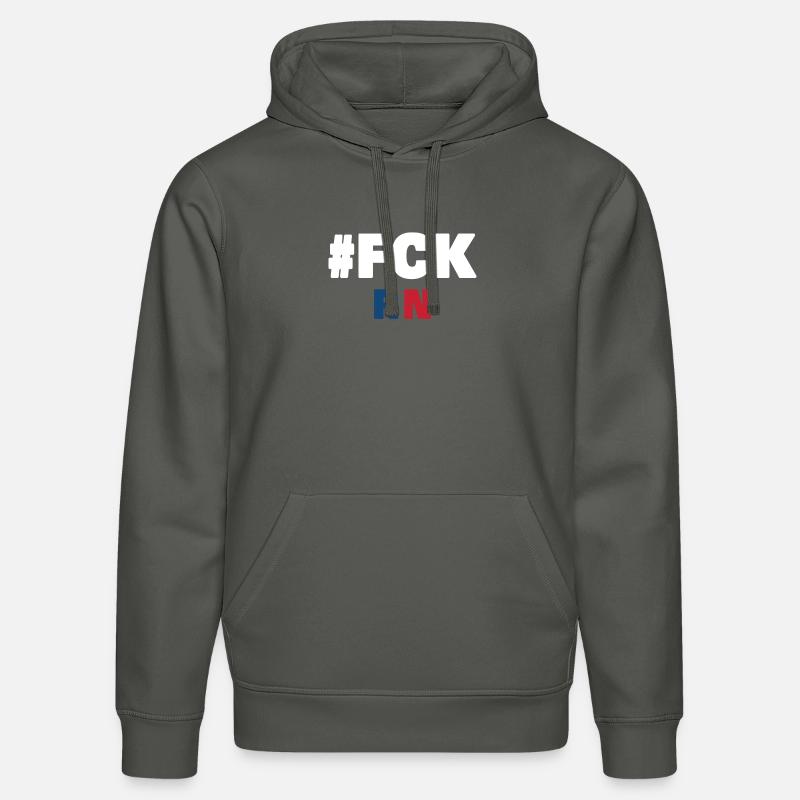 Fck rn - Sweat à capuche bio DRUMMER Stanley/Stella Unisexe - charbon