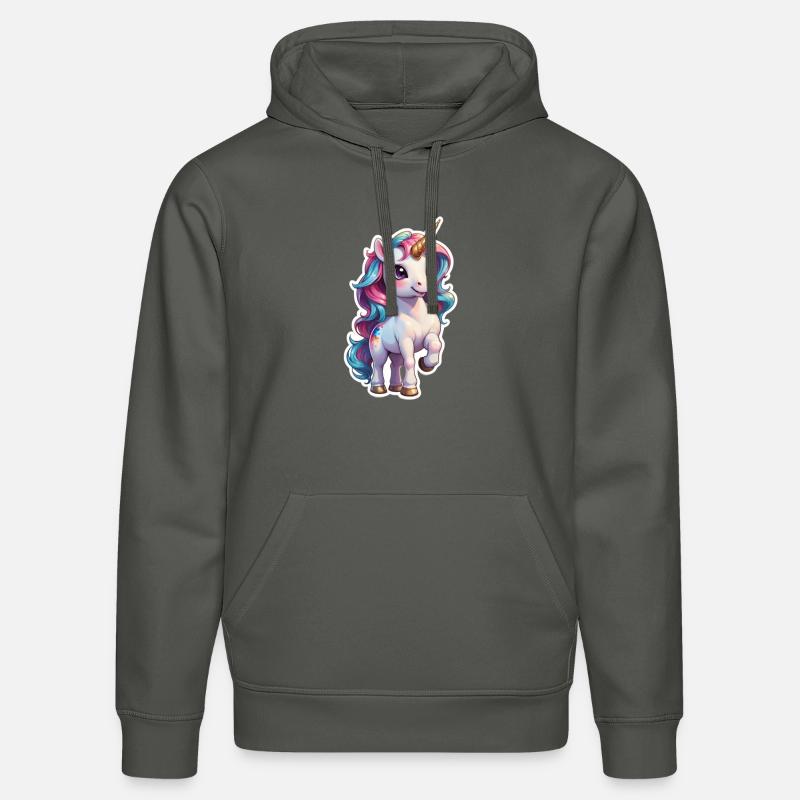 licorne - Sweat à capuche bio DRUMMER Stanley/Stella Unisexe - charbon