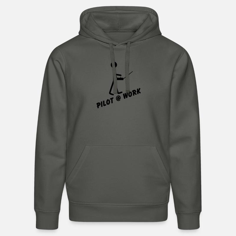 Pilot @ Work - Stanley/Stella Unisex Bio-Hoodie DRUMMER  - Anthrazit