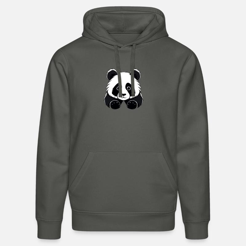 Panda doux - Sweat à capuche bio DRUMMER Stanley/Stella Unisexe - charbon